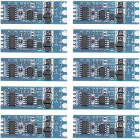 10pcs TTL to RS485 Module 485 to Serial Port UART Module Level Converter Module Level Switching Power Module TTL Turn RS485 Power Supply