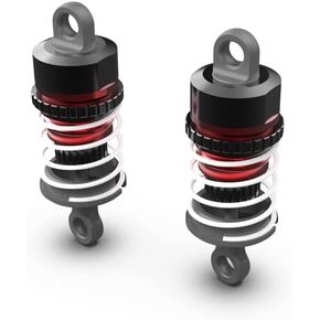 Oil-Filled Shock Absorber, 500CST Oil, Red (2pcs)