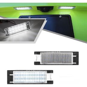 2Pcs LED License Plate Lights Number Lamp for Jeep Renegade 2015-2021 Powered by High Power SMD Xenon White LED Error Free