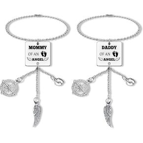 Loss Memorial Gifts Rearview Mirror Hanging Ornament Loss of Baby Sympathy Gift Loss of Child Miscarriage Keepsake in Memory of Infant Pregnancy Infant Loss Car Ornament Interior Accessories Set