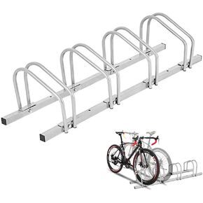 Houseware 4 Bicycle Floor Parking Adjustable Storage Stand Bike Rack Parking Garage