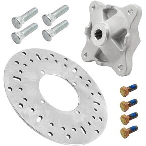 Front Wheel Hub & Studs & Brake Rotor Kit for Polaris Sportsman 500 800 570 400 450 600 700 ACE ETX ATP Magnum 330 Scrambler 500 Trail Blazer 330 Trail Boss OEM# 5134310 7518378 5244314 7512325
