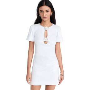 Self Portrait Women's White Sequin Mini Dress in Kuwait