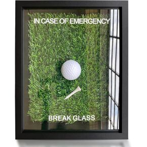 COTABATY ديكور الجولف Gag Wall Art هدايا رائعة للاعبي الجولف، كرة حقيقية وقمزة، مضحكة في حالة هدية زجاجية لكسر الطوارئ، هدايا جولف للرجال فريدة من نوعها، هدايا عيد ميلاد للأب أو الأم in Kuwait
