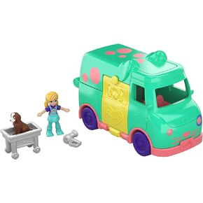Polly Pocket Pollyville Pet Groomer Vehicle Playset