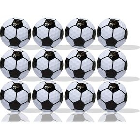 12-Pack Soccer Ball Golf Balls: Score on The Green with Style!