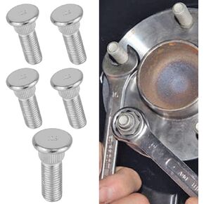 5PCS Wheel Studs Tire Lug Nuts OEM#610-266 90942-02049, Wheel Lug Stud Tire Hub Screw Extended Knurled Bolt Secure 48mm Long & M12x1.5 Compatible with Toyota Chevrolet Lexus Scion Pontiac
