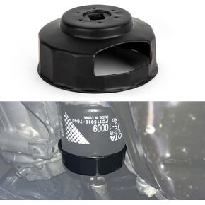 psler Oil Filter Cap 76mm x 14 Flutes, Motorcycle Oil Filter Wrench Installation or Removal Tool for Electra Glide Road King Heritage Softail (Not Include '15-later XG), Black