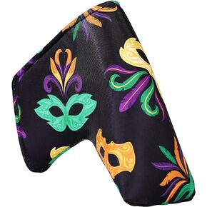 Blade Putter Headcover - Magnetic Closure & Party Mask Design Golf Putter Cover for Scotty Cameron, Odyssey, PING, Cleveland