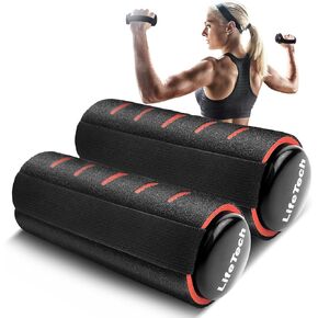 Hand Weights for Walking, 2.2 lbs Dumbbells Set of 2 with Anti-Slip Foam Padding, Soft Grip Jogging Handweights for Fitness Training, Cardio Dumbbells 1kg/2.2lbs each