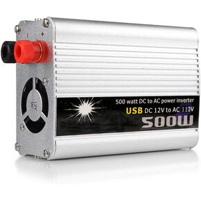 Car Power Inverter Converter 500W Watt DC 12V to AC 110V USB Adapter Portable Voltage Transformer Car Chargers Power Supply