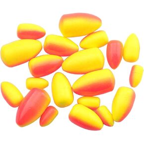 20PCS Fishing Rig Float Oval Foam Float Bullet Fishing Foam Floats Snell Float Surf Pompano Rigs Float Pompano Rig Walleye Rig Fly Fishing Crawler Harness for Trout Catfish Walleye