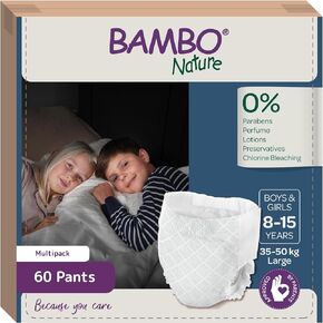 Bambo Nature Premium Dreamy Night Pants: 4-7 Years, 60 Count