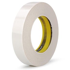 LLPT Double Sided Woodworking Tape 1" x 36 Yards Easy Tear Translucent Strong Adhesive for CNC Machining Wood Templates Craft Paper Backing Removable (WP106)