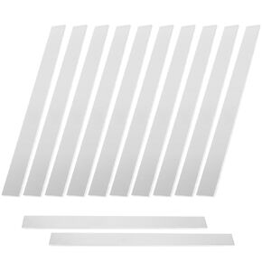 12Pcs 12 x 1 x 1/4 Inch Aluminum Flat Bar, 6061 Aluminum Bars Aluminum Flat Plate, 305x25x6mm Square Aluminum Bar