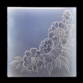 KWELLAM 3D Flowers Leaves Corner Background Plastic Embossing Folders for Card Making Scrapbooking and Other Paper Crafts 4030102