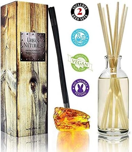 Reed Diffuser Set, Ocean Mist & Sea Salt - Bathroom Décor | Made with Essential Oils & Real Seashells, Decorative Air Freshener Room Diffuser in Saudi Arabia