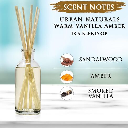 Reed Diffuser Set, Ocean Mist & Sea Salt - Bathroom Décor | Made with Essential Oils & Real Seashells, Decorative Air Freshener Room Diffuser in Saudi Arabia