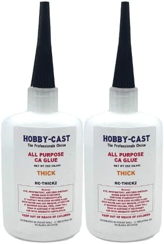 غراء Hobby-CAST CA - "غراء فائق" - Hobby-CAST - 2 أونصة. زجاجات - سيانوأكريليت (1، متوسطة) in Saudi Arabia