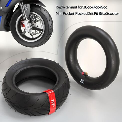 1PZ VL0-9UI 110/50-6.5 Tire and Inner Tube Replacement for 38cc 47cc 49cc Mini Pocket Rocket Dirt Pit Bike Scooter in Saudi Arabia