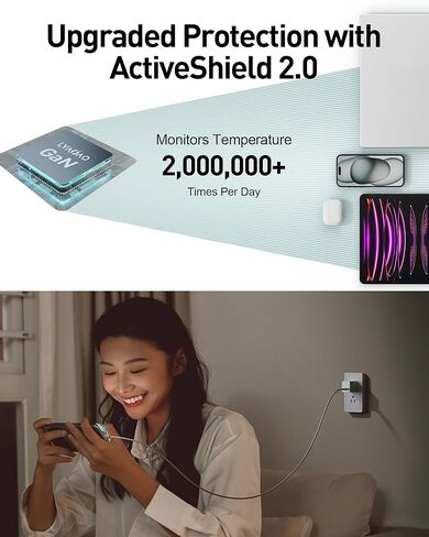 2024 Version USB C GaN Super Fast Charger Block 30W (Nano 3), Wall Charger Power Adapter with Foldable Plug,Charging Box Brick,Cube for iPhone15 14 13 12 11 Pro Max XR XS X,iPad,Galaxy (2 Pack White in Kuwait