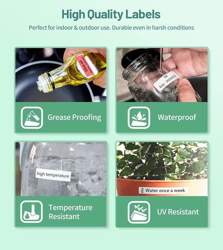 D1600D Small Handheld Bluetooth Label Maker Machine with 4 Tapes, Portable Mini Sticker with Multiple Symbol Template Types for Labeling, for 6-12mm 1/4 '-1/2' Tapes, for Home School Office in Saudi Arabia