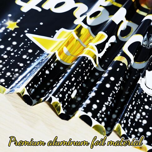 3 قطع من مفارش طاولة التخرج، أغطية طاولات Gongrats Grad، مفارش مائدة لحفلات التخرج للاستعمال مرة واحدة، ديكورات حفلات التخرج باللونين الأسود والذهبي، أغطية طاولة من الألومنيوم لفئة 2024 لتزيين حفلات التخرج in Kuwait