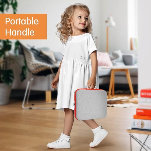 حقيبة حمل ProCase لألعاب ألعاب Osmo، صندوق منظم تخزين كبير وصلب لمجموعات أدوات Osmo Genius Starter الإبداعية، مناسبة لقاعدة iPad/اللوحة الإبداعية/كتل الترميز/قطع الرسم، حامل الألعاب - رمادي in Saudi Arabia
