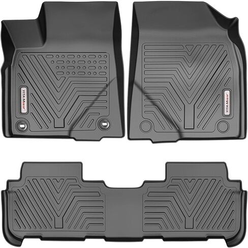 YITAMOTOR Floor Mats Compatible with Highlander, Custom Fit Floor Liners for 2014-2019 Toyota Highlander, 1st & 2nd Row All Weather Protection, Black in Saudi Arabia