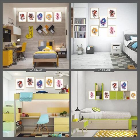 من خلال الطباعة من الألف إلى الياء، مطبوعات بالألوان المائية لفيلم القنفذ، ملصقات بالألوان المائية للقنفذ، مجموعة غير مؤطرة مكونة من 5 قطع (8 × 10 بوصة)، ملصق قنفذ للأطفال، فن جدار القنفذ، صور لغرفة الأولاد in Kuwait