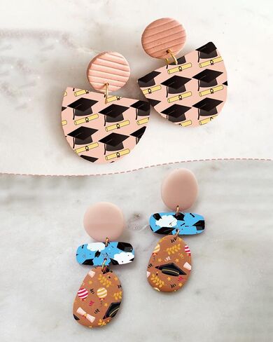 Puocaon Polymer Clay Transfer Paper - 20 Pcs Boho Moon Sun Face Transfer Paper for Polymer Clay, Mystic Celestial Water Transfer Paper for Polymer Clay, Boho Polymer Clay Transfer Sheets in Saudi Arabia