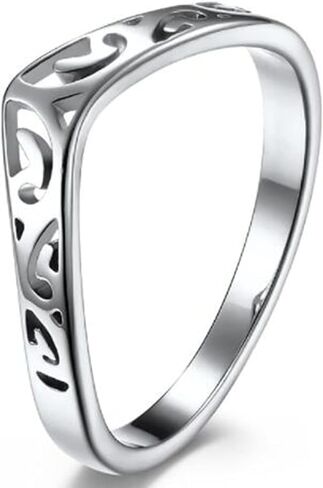 Jude Jewellers الفولاذ المقاوم للصدأ عقدة نمط شيفرون نمط الزفاف وعد بيان الذكرى السنوية عيد الحب الدائري in Saudi Arabia