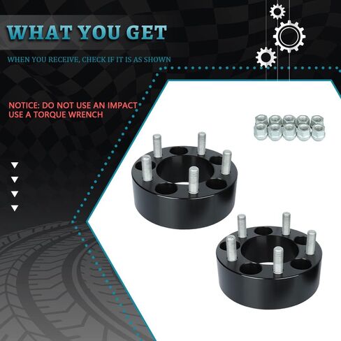 IRONTEK 5x114.3mm Wheel Spacer (2in 82.5mm Bore, 1/2" x 20 Studs) 5x4.5" to 5x4.5" Wheel Spacers Adapter 50mm FITS Ford Crown Victoria Explorer Mustang Ranger, Jeep Wrangler TJ, YJ, XJ, KJ, KK, ZJ, MJ in Saudi Arabia