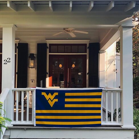 Desert Cactus West Virginia University Flag Mountaineers Banners 100% Polyester Indoor Outdoor 3x5 (Nation Flag) in Saudi Arabia