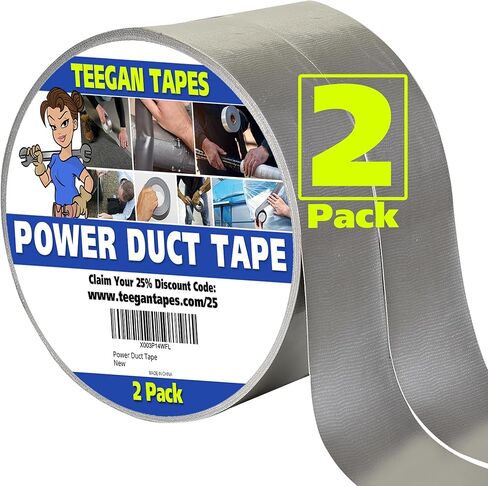 2 PACK - Duct Tape Heavy Duty | Waterproof Duct Tape for Outdoor Use| HVAC Duct Tape | No Residue Duct Tape | Ultimate Repair Bonding Tape | Large Roll of Duct Tape | 2-Pack, 2 in X 40 Yards in Kuwait