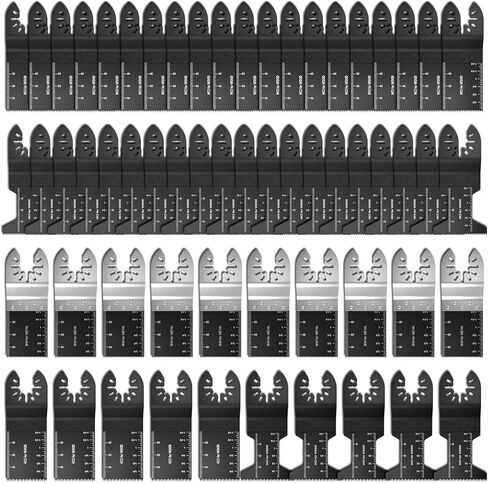 أفضل 60 مجموعة شفرات متأرجحة لتقطيع الخشب والمعادن مع موازين قياس تناسب كابل Multimaster Porter Black & Decker Craftsman Ryobi in Kuwait