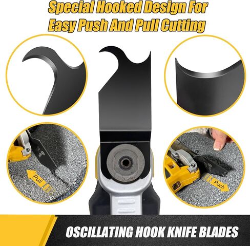 Oscillating Multitool Saw Blades for Cutting Roofing Shingles,PVC Carpet,Cardboard,Alloy Steel Carpet Cutting Oscillating Hook Blades Fits for Dewalt & Milwaukee in Saudi Arabia