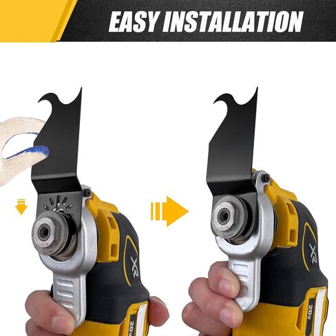 Oscillating Multitool Saw Blades for Cutting Roofing Shingles,PVC Carpet,Cardboard,Alloy Steel Carpet Cutting Oscillating Hook Blades Fits for Dewalt & Milwaukee in Saudi Arabia