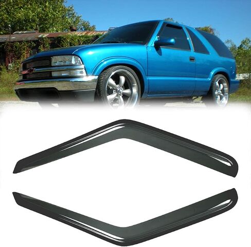 Side Window Visor Wind Vent Deflector,2pcs Outside Tape-On Rain Guards Set fit for 1996-2020 Chevry Express/GMC Savana 1500/2500/3500 Van,2003-2009 Kodiak/GMC Topkick C4500/C5500 92455 in Saudi Arabia