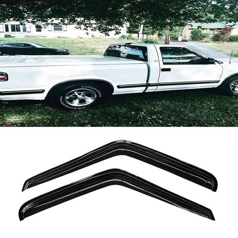 Side Window Visor Wind Vent Deflector,2pcs Outside Tape-On Rain Guards Set fit for 1996-2020 Chevry Express/GMC Savana 1500/2500/3500 Van,2003-2009 Kodiak/GMC Topkick C4500/C5500 92455 in Saudi Arabia