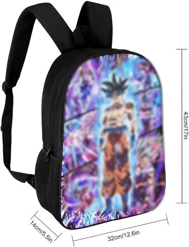 3PCS Anime Backpack Set for Boys & Girls Cartoon 17" Backpack with Lunch Bag and Pencil Case for Work/Picnic in Kuwait