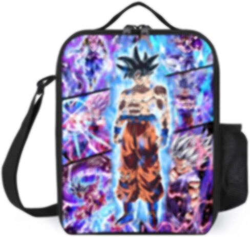 3PCS Anime Backpack Set for Boys & Girls Cartoon 17" Backpack with Lunch Bag and Pencil Case for Work/Picnic in Kuwait