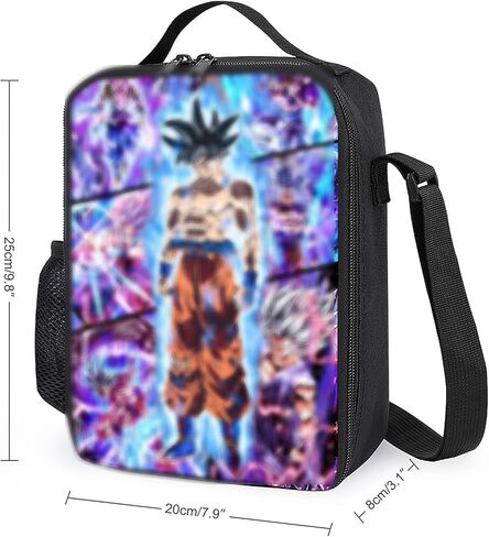 3PCS Anime Backpack Set for Boys & Girls Cartoon 17" Backpack with Lunch Bag and Pencil Case for Work/Picnic in Kuwait