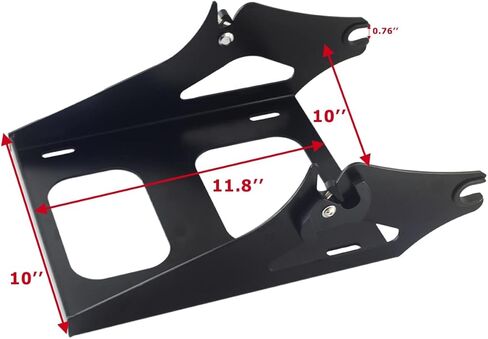 2 Up حزمة جولة قابلة للفصل باك رف تركيب الأمتعة لـ 2014-2021 Harley Touring Street Glide/Electra Glide/Road Glide/Road King in Kuwait