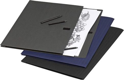 Smead Expanding Linen Wallet, 2" Expansion, Hook-and-Loop Closure, Tabloid Size, Assorted Colors, 3 per Pack (71170)) in Saudi Arabia