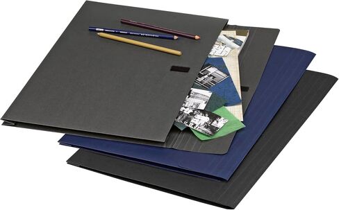 Smead Expanding Linen Wallet, 2" Expansion, Hook-and-Loop Closure, Tabloid Size, Assorted Colors, 3 per Pack (71170)) in Saudi Arabia