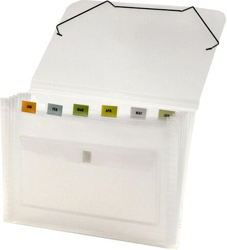 Lion Clear-Line 7-Pocket Poly Expanding File, Clear, 1 File (94500-CR) in Saudi Arabia