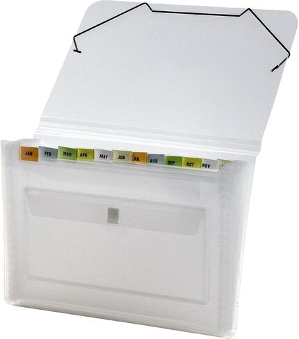 Lion Clear-Line 7-Pocket Poly Expanding File, Clear, 1 File (94500-CR) in Saudi Arabia