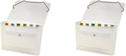 Lion Clear-Line 7-Pocket Poly Expanding File, Clear, 1 File (94500-CR) in Saudi Arabia