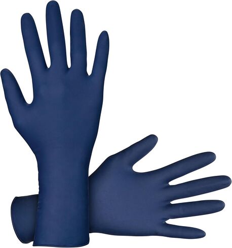 SAS Thickster Powder-Free Exam Grade Latex Disposable Gloves - 10 Boxes / 50 Ea. 500 Gloves Total. 14 Mil, 2XL, Blue. Fully Textured. 12" Length. Disposable Gloves. Puncture Resistant (6605-20) in Saudi Arabia